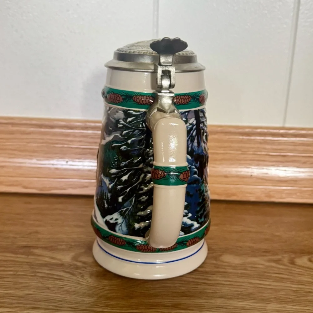 1993 Budweiser Holiday Stein SPECIAL DELIVERY Signature Edition Lidded CS1912S